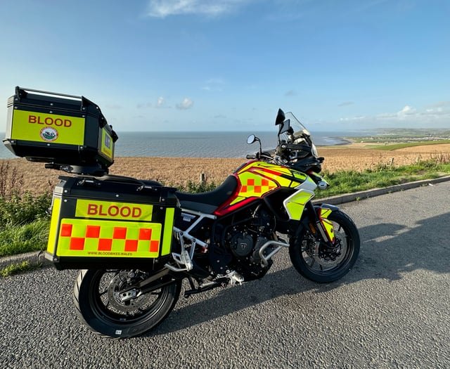 Tribute paid to Blood Biker rider