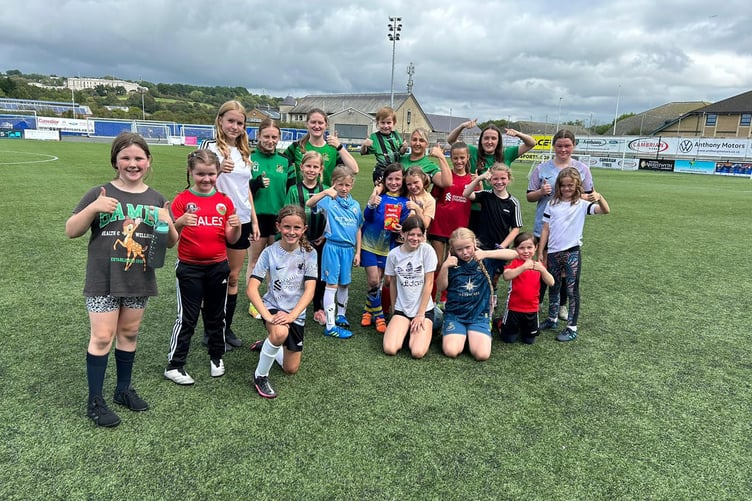 Aberystwyth Town Women girls camp August 2023