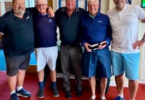 Chris and Brendan win Abersoch Golf Club Millennium Trophy 4BBB