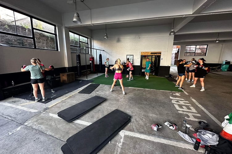 The team in pre-season training