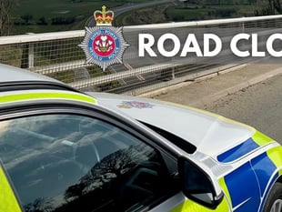 Coast road closed following collision