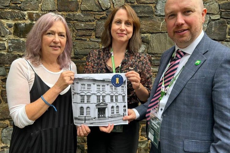 Liz Saville Roberts, Elin Hywel and Mabon ap Gwynfor