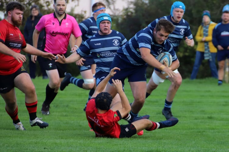 Aberystwyth drive forward against Penclawdd