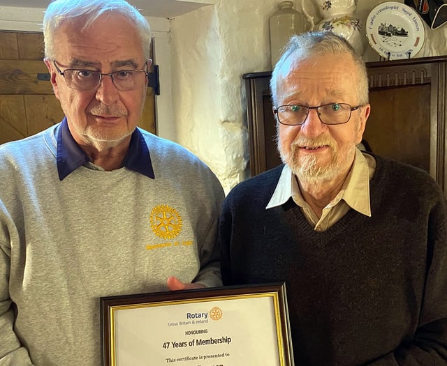 Rotarian recognised for 47 years of dedication