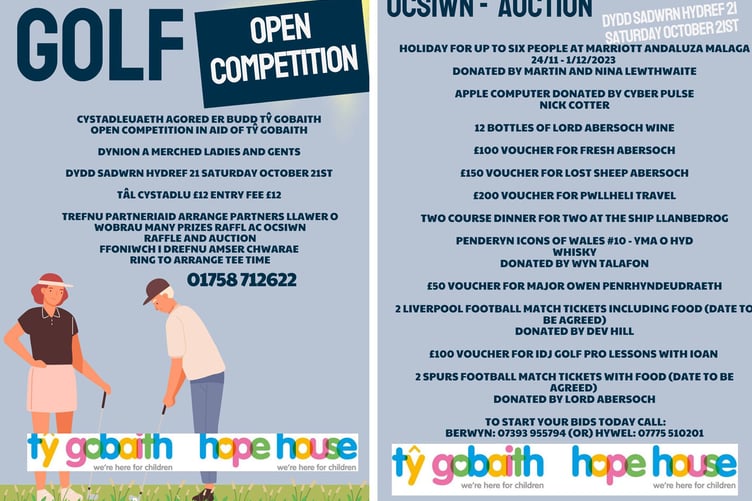 The fantastic lots on offer at Abersoch Golf Club's auction