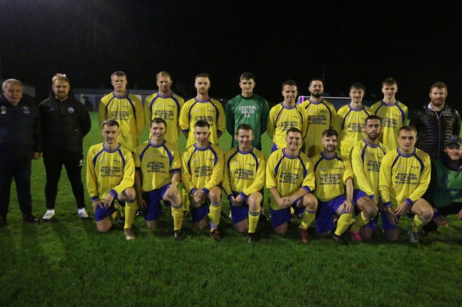 The Costcutter Ceredigion League squad won the Beca Cup