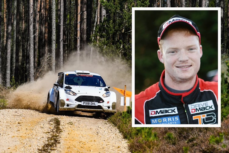 Rally driver Tom Cave Aberdyfi