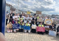 Students hold march in Aberystwyth for suicide prevention