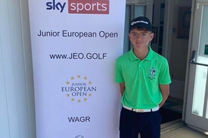 Talented young golfer Matty Griffiths