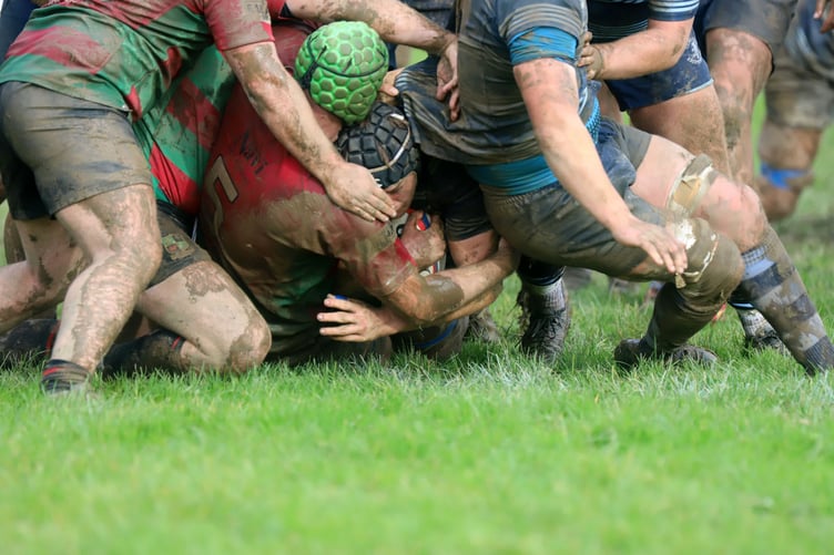 Aberystwyth scorer their second try through Steffan Rattray following a maul