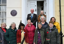 Purple plaque unveiled in honour of 'remarkable' Aberystwyth woman