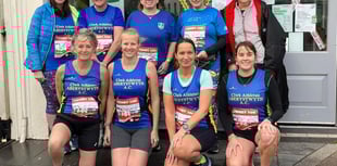 Aberystwyth runners brave the wind and rain at Tenby 10k