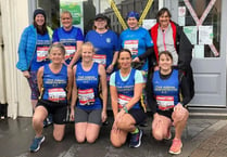 Aberystwyth runners brave the wind and rain at Tenby 10k