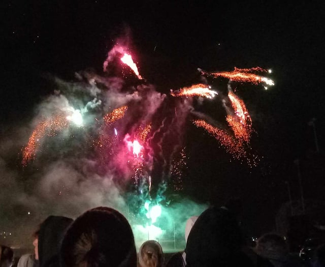 Aberystwyth firework display goes out with a bang