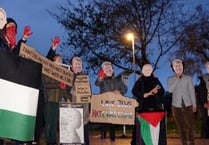 Palestine protestors target mid Wales MP