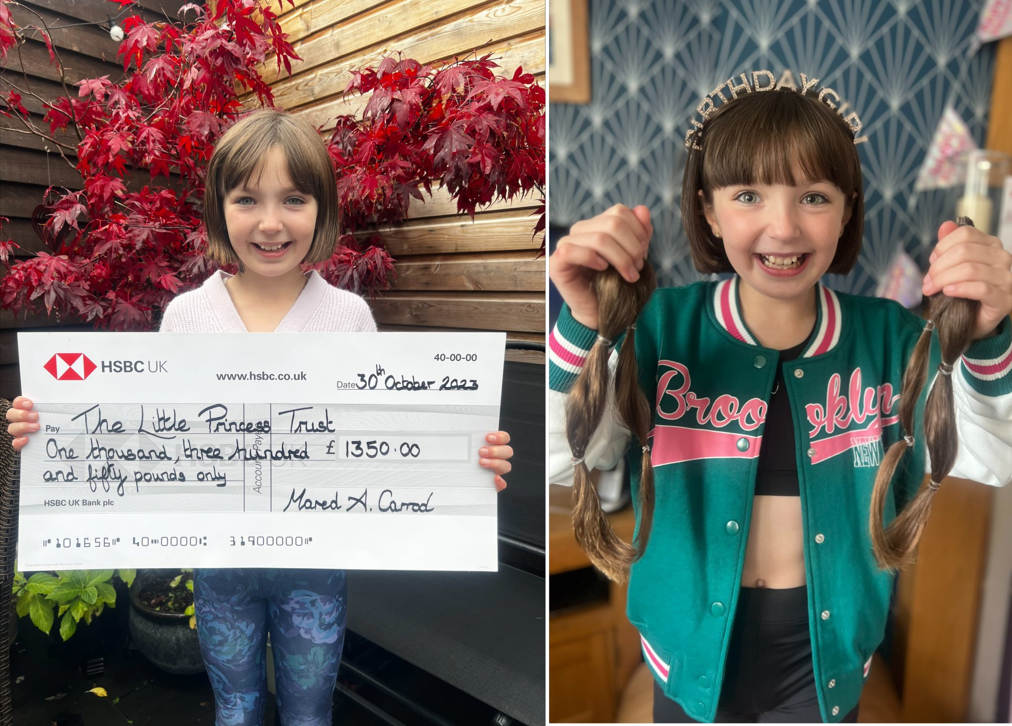 Mared donates her locks to Princess Trust