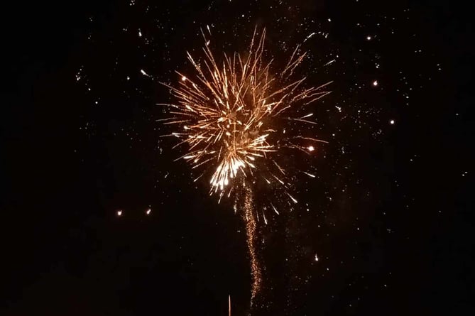 Bow Street FC firework display