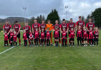 Young mascots cheer on Porthmadog in the Welsh Cup