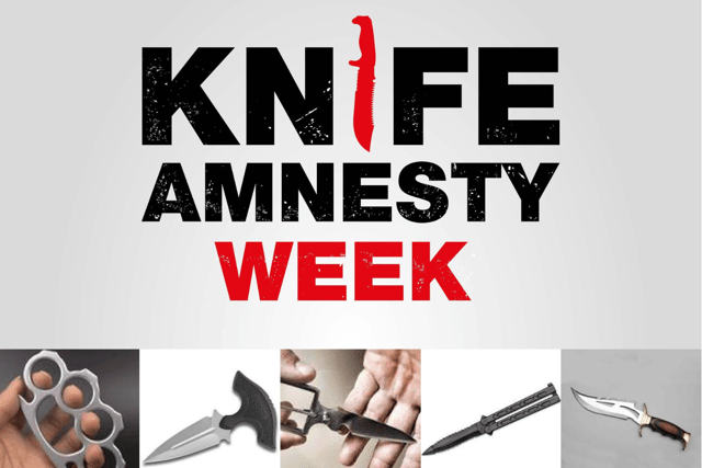 Police force announce start of Knife Amnesty Week