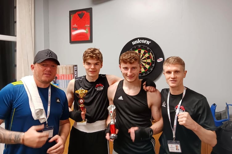 Left to right: Philip Dowse, Jacob Diaz, Cynan Evans and Jamie Beasley