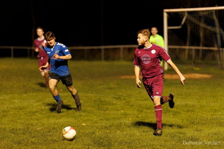 Action from Barmouth & Dyffryn’s 2-1 defeat at Berriew