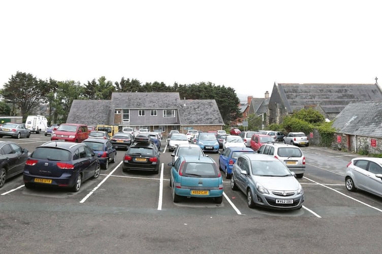 Photo Code DPJ17J192 Photo Arwyn Parry Jones 17July14 Ref Simon; North Road Clinic Car Park which will charge motorists to park there long stay. - See Simon.