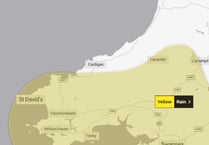 Met Office issues weekend heavy rain warning for parts of west Wales