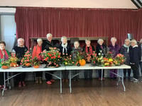 Floral art skills on display at autumn-themed gathering