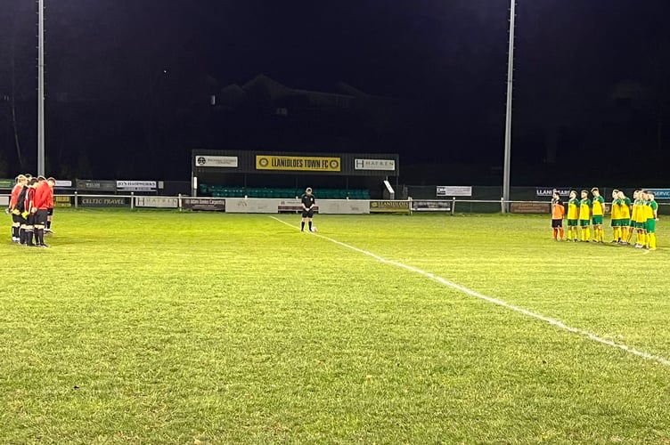 A minute's silence was held in memory of Penrhyncoch club stalwart Jack Jones