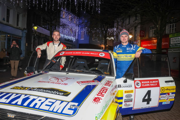 Osian Pryce and Rhodri Evans Roger Albert Clark Rally 2023