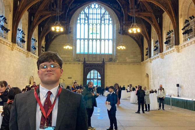 Aled Lewis (UKYP MYP) in the House of Commons