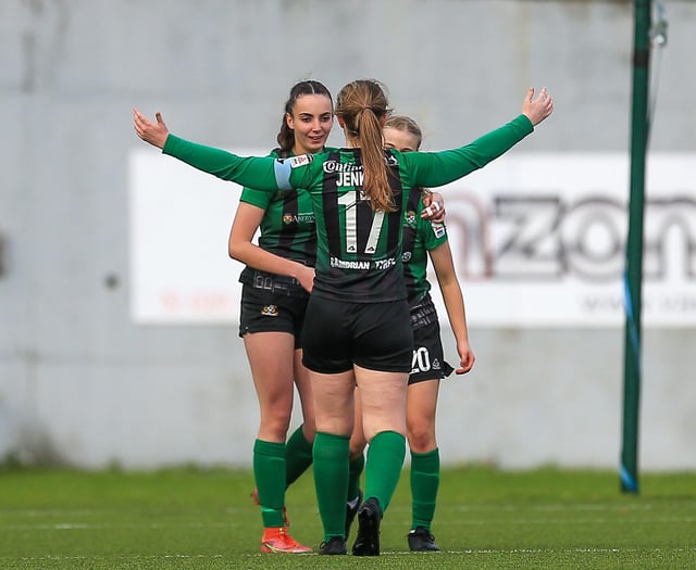 Rare Saturday night social for the Aberystwyth Town Women