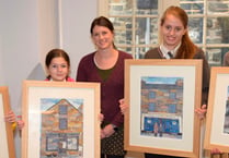 Gwynedd artist Josie Russell works with pupils in Dolgellau