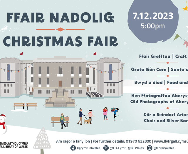 Christmas cheer at the National Library of Wales