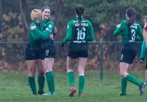 Aberystwyth Town Women enjoy a bit of time in the spotlight