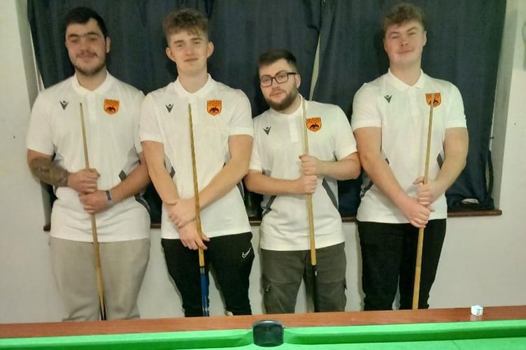 Fairbourne Golf team - Lloyd Wrobel, Ryan Griffiths, Ashlee Cox and Sam Kelsey