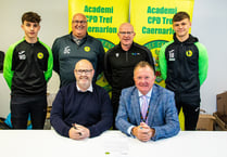Coleg Menai partners with Caernarfon Town FC to foster local talent