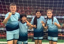 Gwynedd and Ceredigion kids show off football skills on TV