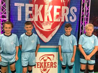Young footballers showcase their Tekkers for S4C show
