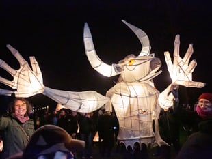 Fantastic lanterns light the streets of Cardigan