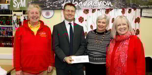 WI gifts £450 to Aberaeron Swimming Pool