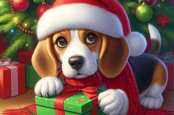Dog Christmas present