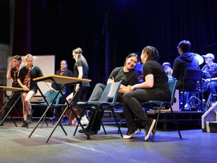 WATCH: Coleg Meirion-Dwyfor students take to the stage in Pwllheli