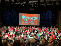 Young musicians put on a festive treat