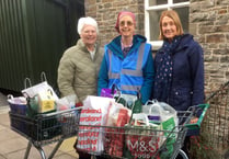 Aberystwyth Inner Wheel delivers donations to foodbank 