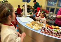 Penrhyncoch pupils' festive café raises £470 for Bronglais Hospital
