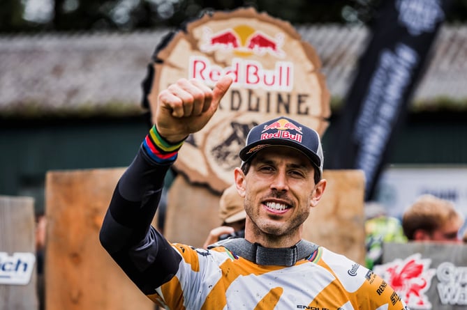 Gee Atherton seen at Red Bull Hardline 2022 in Dinas Mawydd, Wales on September 11, 2022 // Dan Griffiths / Red Bull Content Pool // SI202209110527 // Usage for editorial use only // 