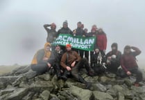 Lampeter lads climb 100 peaks raising double their target for charity