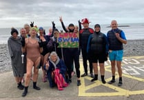 Borth swimmers brave icy eight-degree seas for Gaza-Israel medical aid