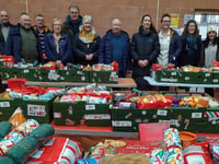 Festive goodwill on display as Freemasons hand over Christmas hampers